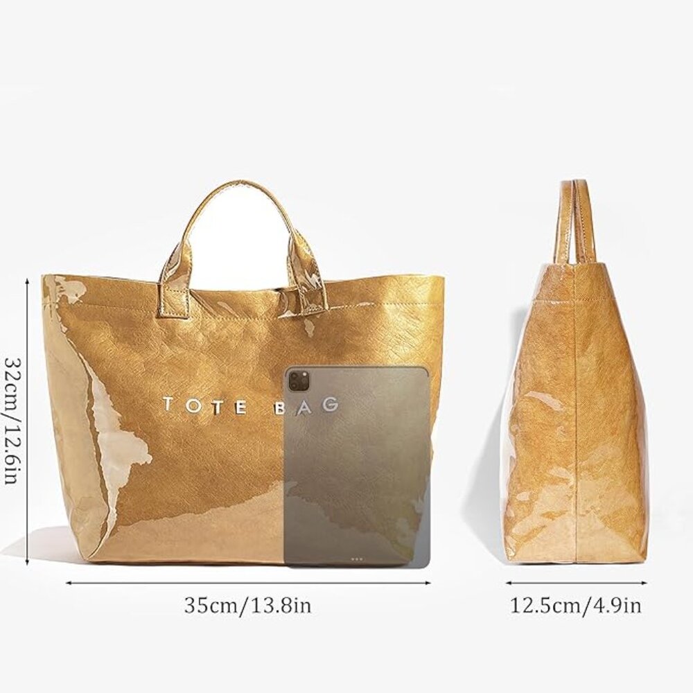 Tote Bag - Women's Shiny Everyday Tote - Picture 4 of 9